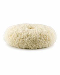 8 inch 100% wool surfboard buffing pad top view