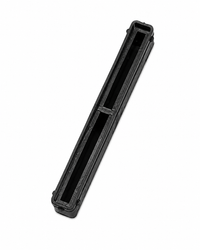 Black 8.5 inch Bahne center fin box with integrated resin reservoir.