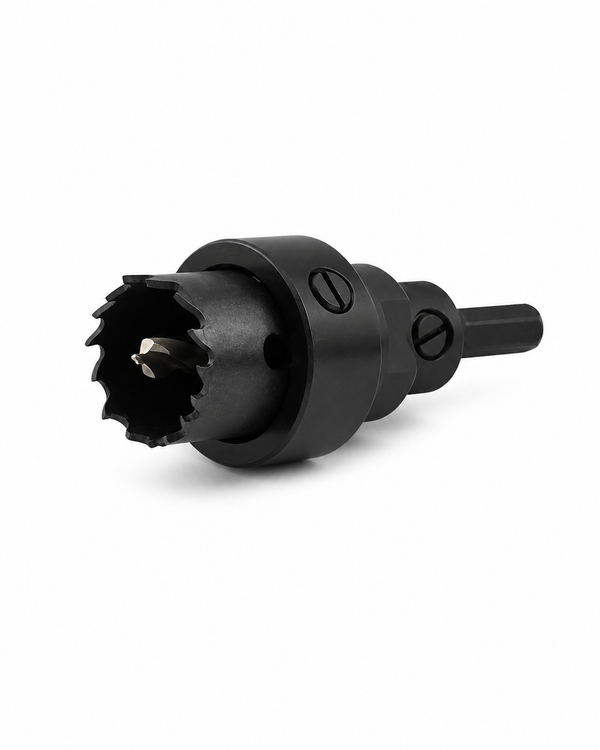 Genuine FCS leash plug holesaw with pilot drill and depth collar for surfboard leash plug installation