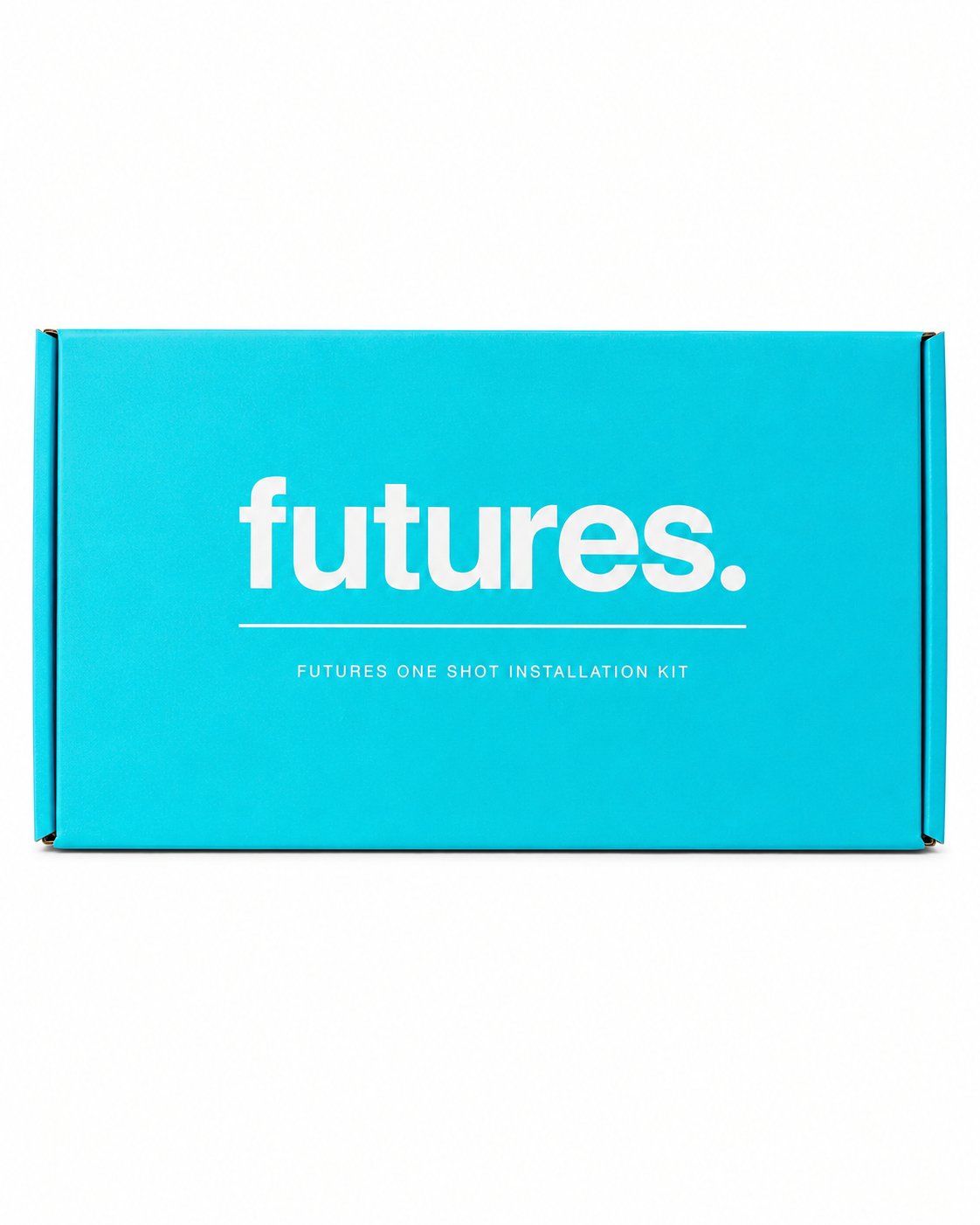 Futures 1-Shot installation kit box includes all items needed to install center boxes