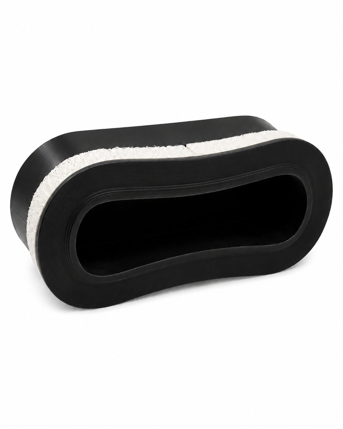 Black recessed SUP handle for stand up paddle board construction and repair