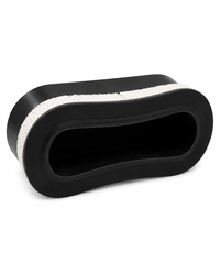 Black recessed SUP handle for stand up paddle board construction and repair
