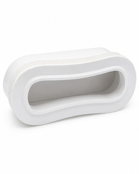 White recessed SUP handle for stand up paddle board construction and repair