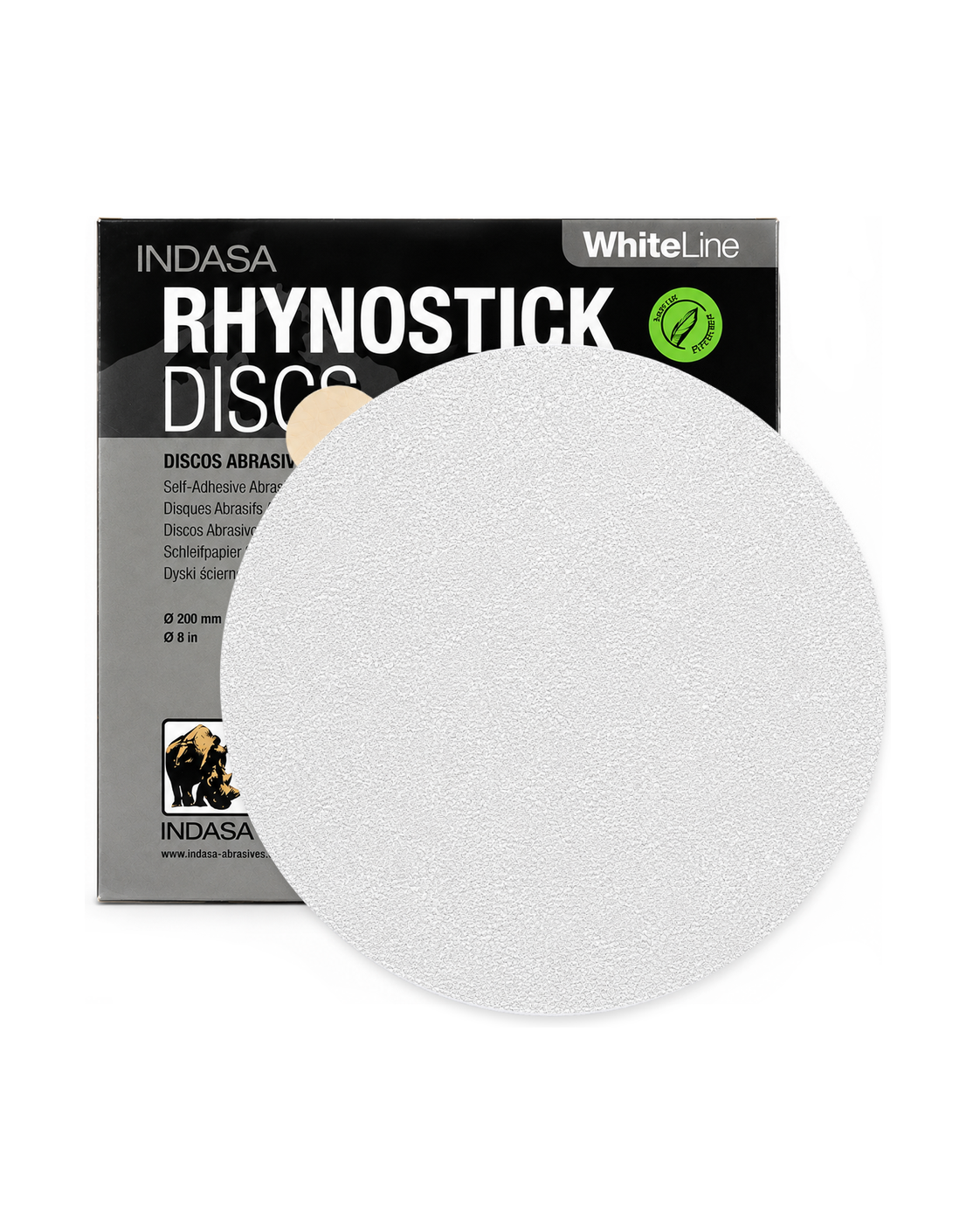 Indasa 8" Round Adhesive - 80 Grit