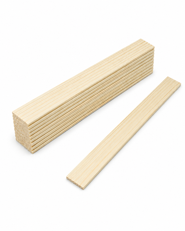 Large 1 inch by 8 inch wood mixing sticks for epoxy surfboard resin