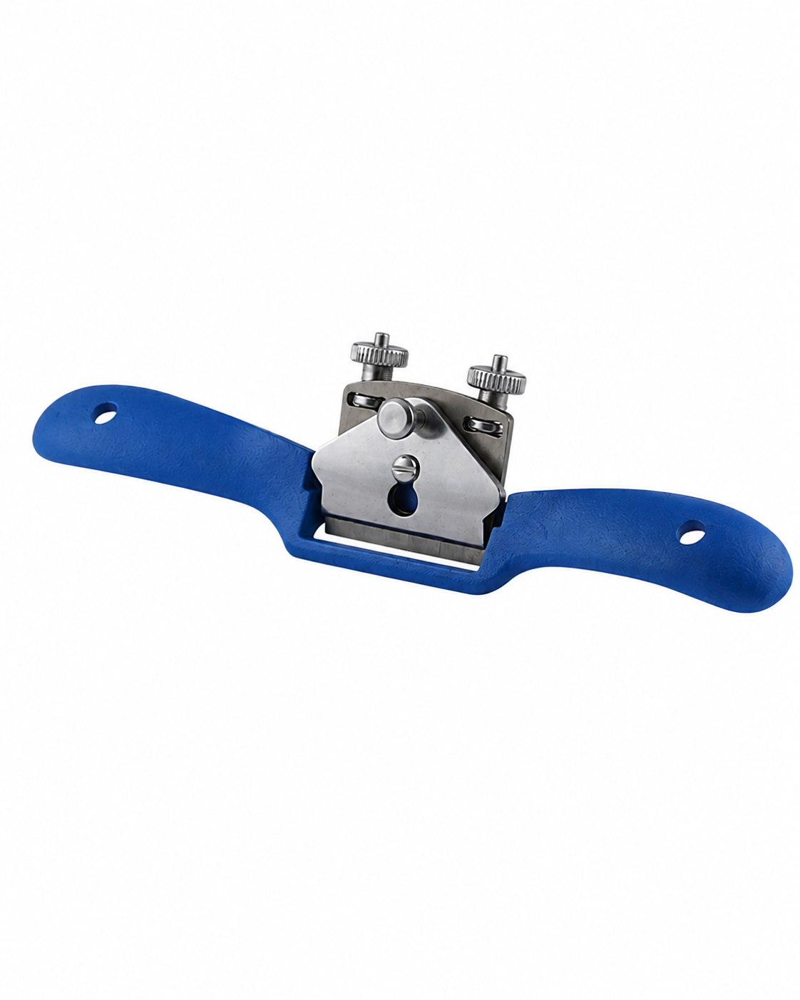 Large spokeshave with adjustable cutter for wide surfboard stringers