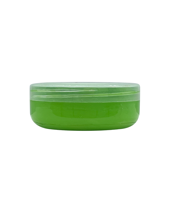 Jar of professional paste-style lime green surfboard resin pigment for polyester and epoxy resin systems