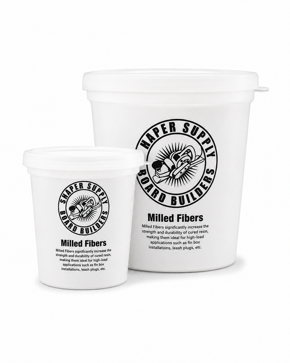Milled Fibers fiberglass powder for reinforcing polyester and epoxy resin in high-strength surfboard repairs and fin box installations