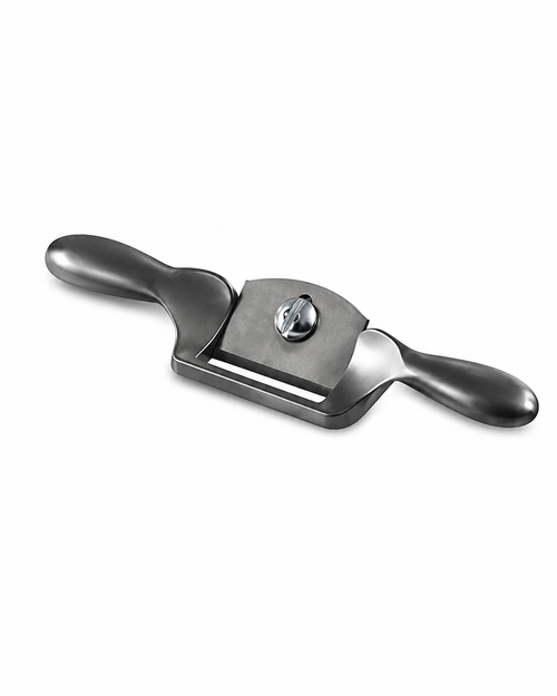 Mini spokeshave for trimming surfboard stringers around the nose rocker