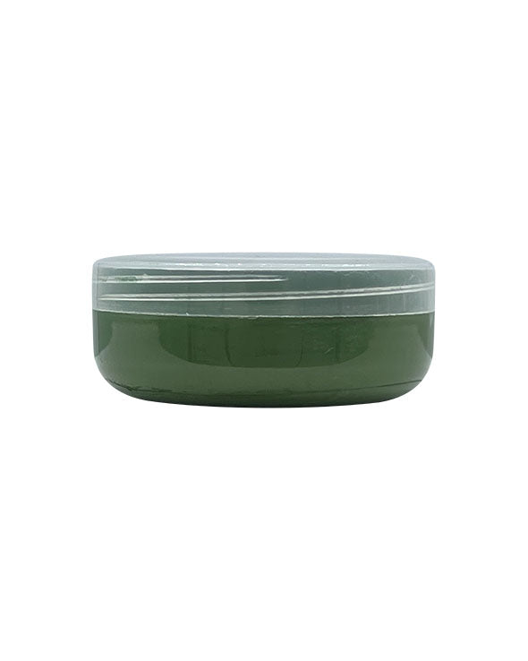 Jar of professional paste-style olive green surfboard resin pigment for polyester and epoxy resin systems