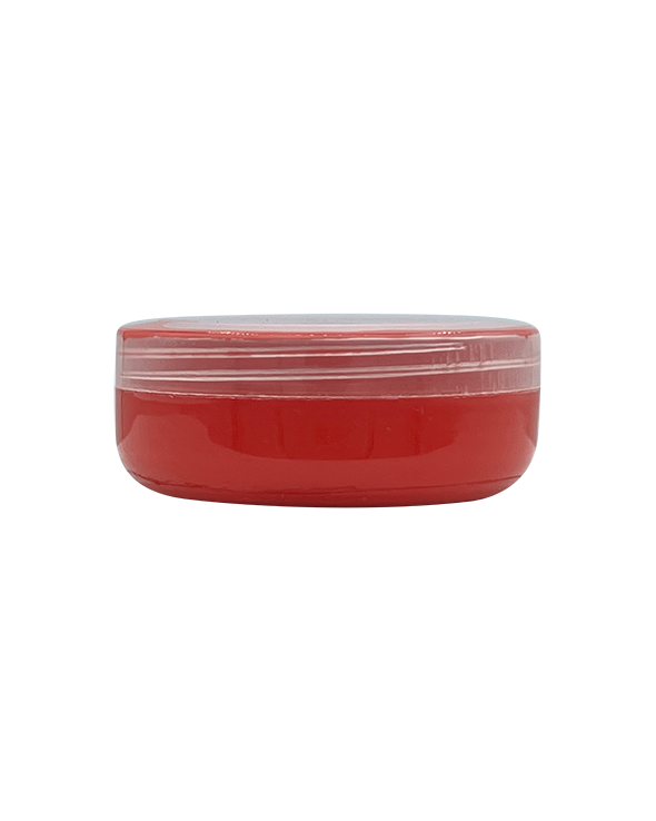 Jar of professional paste-style signal red surfboard resin pigment for polyester and epoxy resin systems
