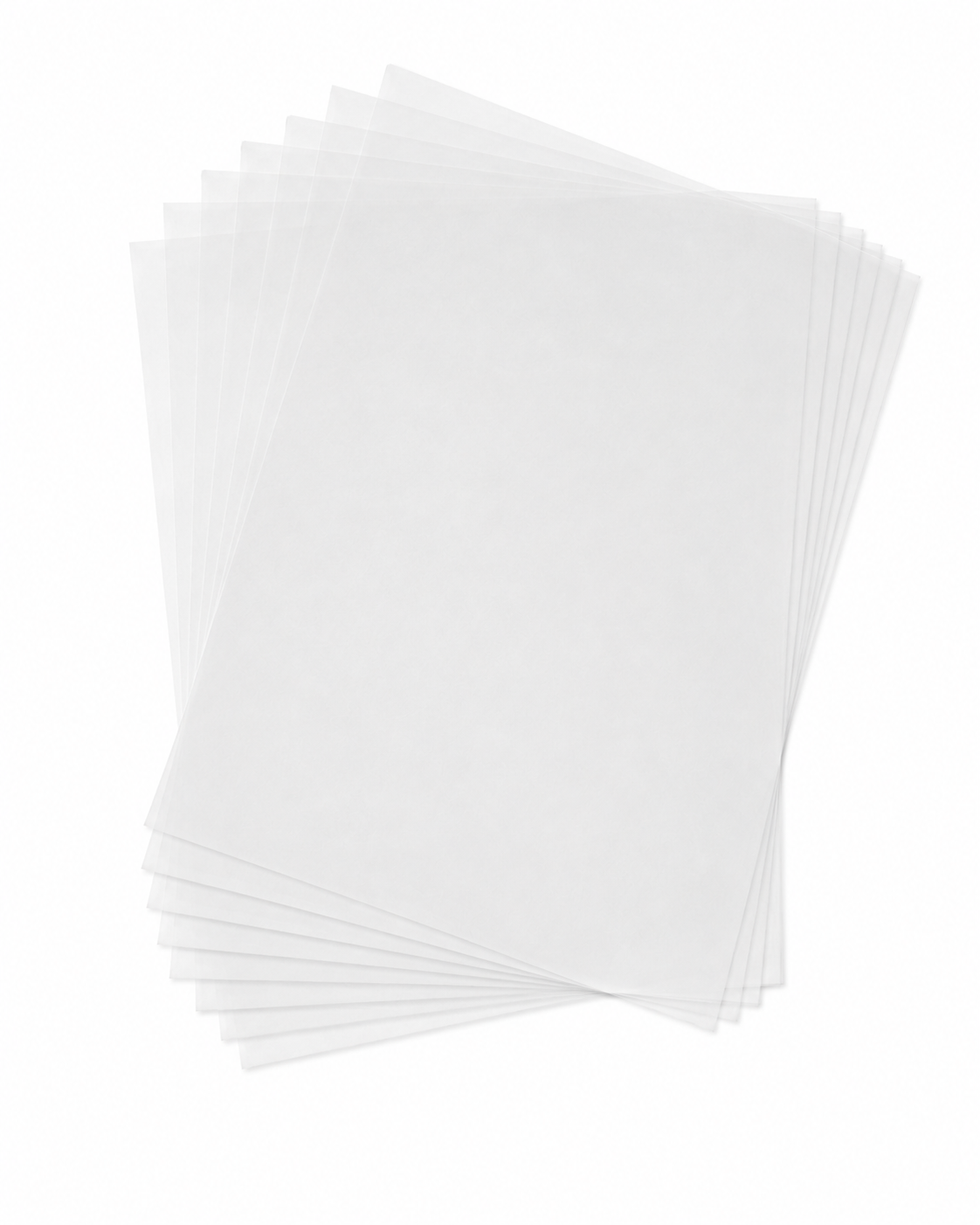 15 translucent 8.5 x 11 inch surfboard logo paper sheets for custom logos, artwork and laminates