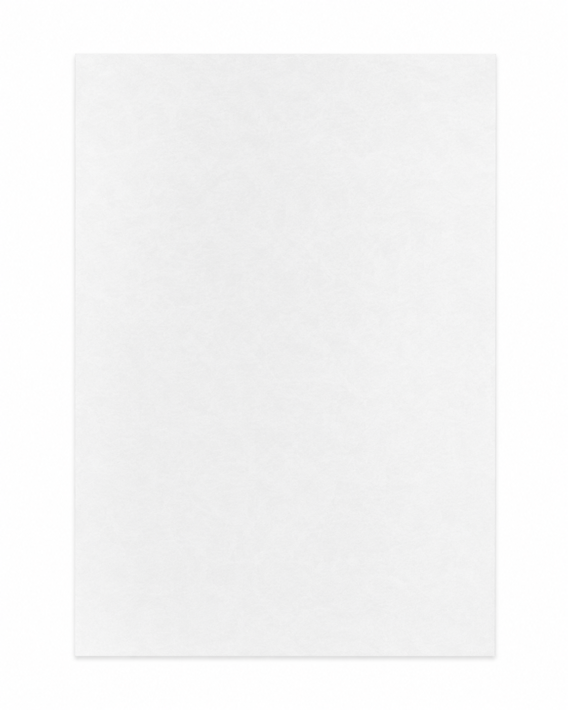 Single 8.5 x 11 inch translucent surfboard logo paper sheet for custom logos and laminates