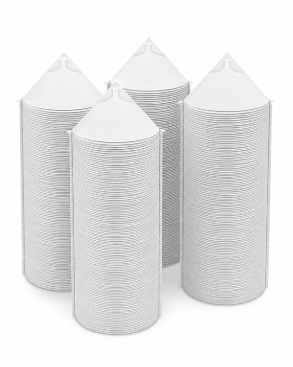 1,000-quantity case of disposable resin strainers for filtering surfboard resin, tints, pigments, and gloss coats