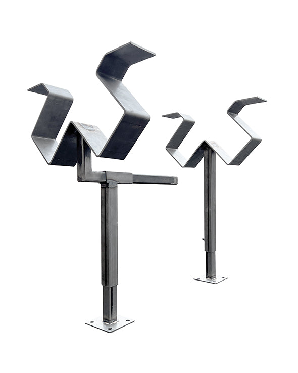 Heavy-duty Surfboard Shaping Racks designed by Florian Saylor