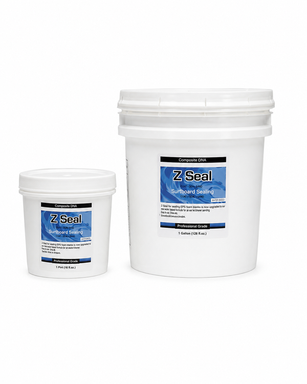 Z-Seal EPS surfboard blank sealer used for preparing foam blanks before glassing and airbrushing
