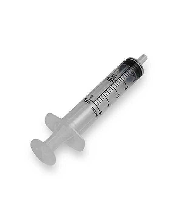 5cc syringe for measuring MEKP catalyst for polyester surfboard resin