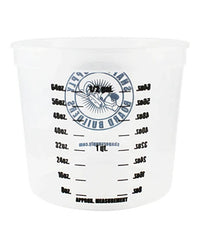 80 oz resin mixing cup with graduated measurement markings