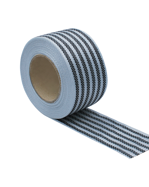 3-inch-wide Carbon-Fiberglass 6-Stripe Tape for surfboard tail pad and stringer reinforcement