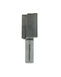 Side view of genuine FCS leash plug router bit with 1/2-inch shank