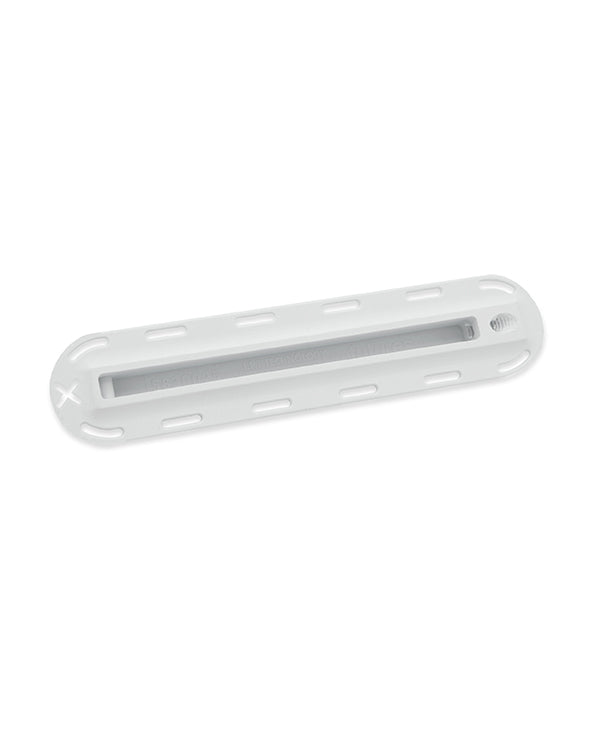 Genuine white Futures ILT 1/2" (X) surfboard fin box for trailing center fin and quad rear fin installations
