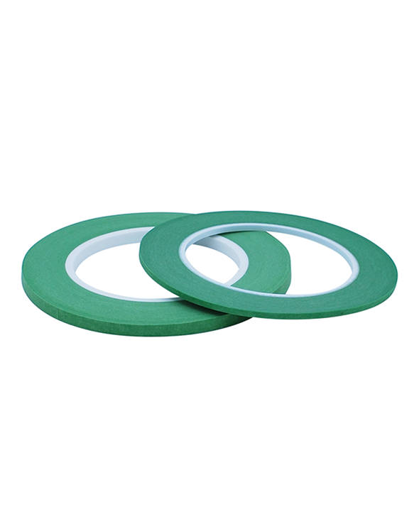 Indasa green paper fine-line tape for surfboard pinlines and color work.