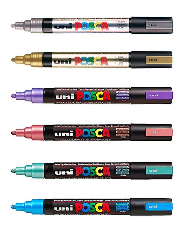 Posca Paint Pen Set Metallic