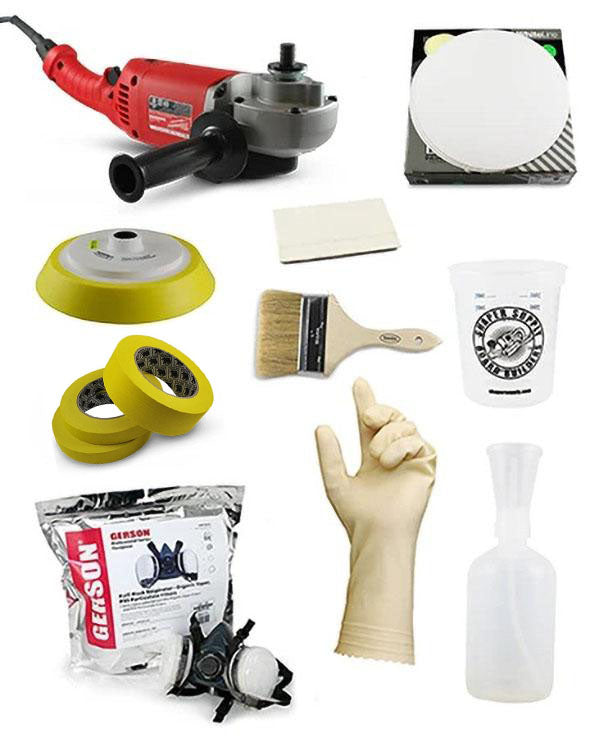 Pro Glassing Tool Kit - Shaper Supply