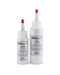 Resin Research 6 oz Epoxy Ding Repair Kit with epoxy resin and hardener for repairing epoxy surfboards, SUPs, foil boards, and composite laminates.