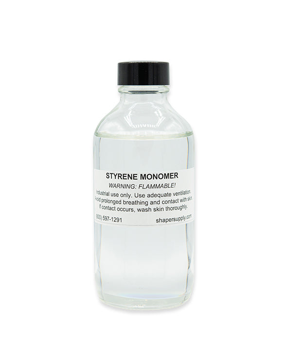 styrene monomer polyester resin thinner used to reduce viscosity improve fiberglass wet out and assist surfboard lamination and repair applications