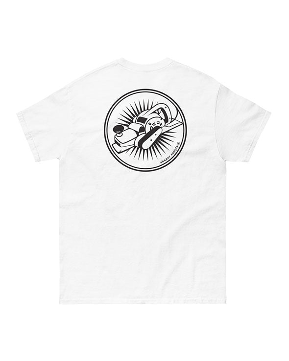 Shaper Supply shop t shirt in white - back